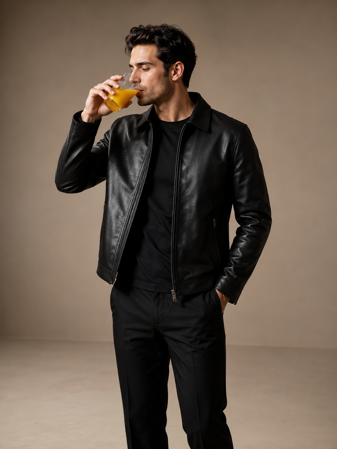 01.png The Mason Classic Leather Jacket - Image 1