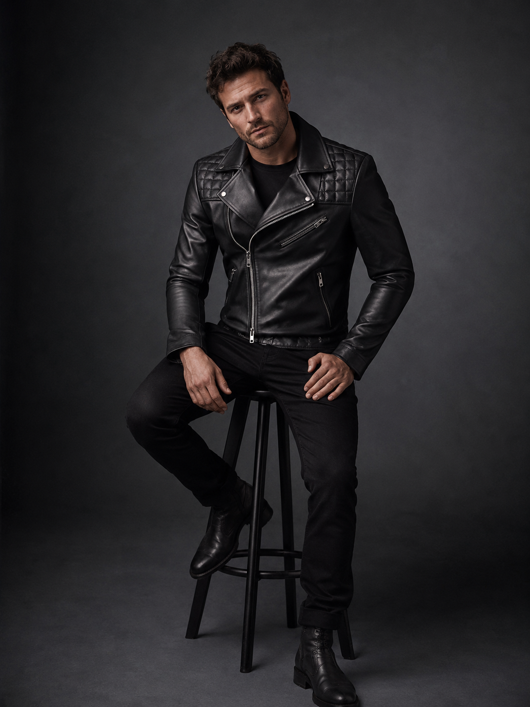 02-1.png Axel Biker Leather Jacket - Image 1